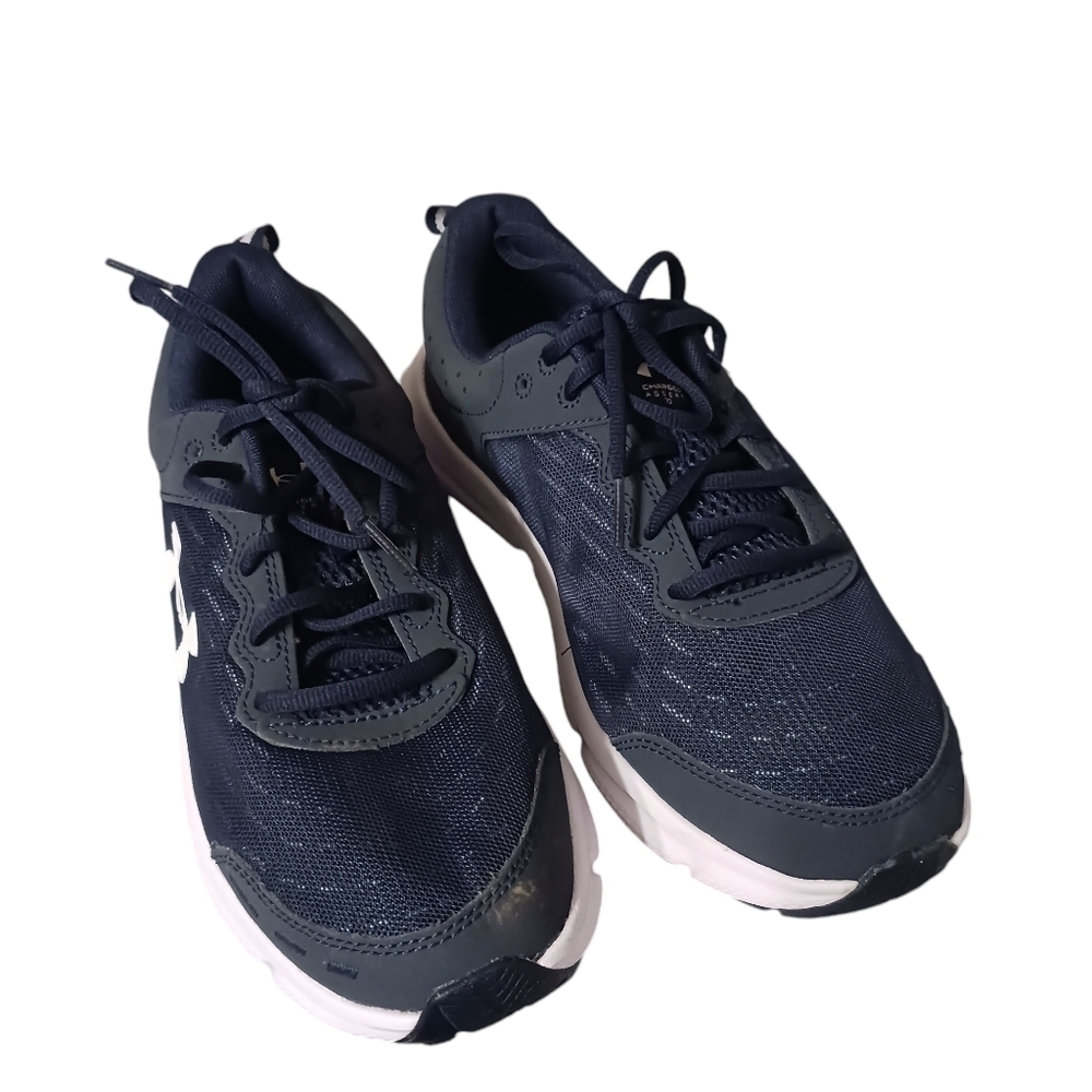 Under Armour Charged Comfort Deluxe Lightweight Sneakers Men's 9 Navy Blue WHITE